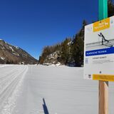 Cross-country skiing skill course