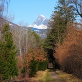 Passeggiata accogliente con Gauschla sullo sfondo