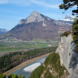 Vista sul Gonzen e sul Reno