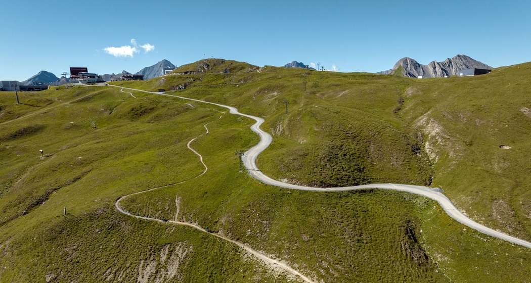 Trider Sattel Trail in der Silvretta Bike-Arena Samnaun/Ischgl