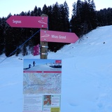 Starttafel in Cavorgia