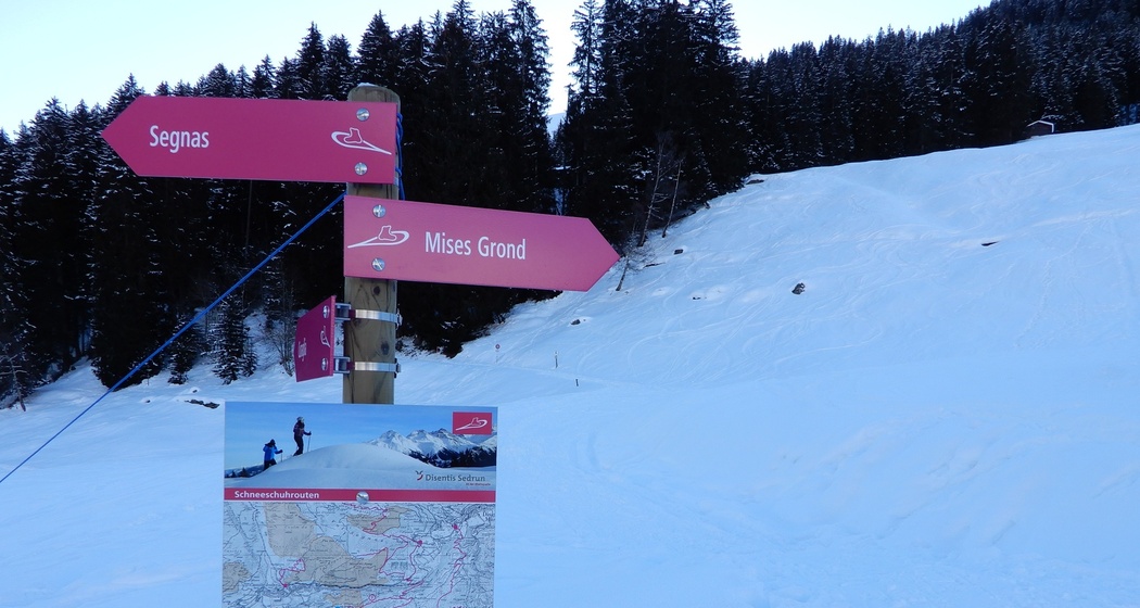 Starttafel in Cavorgia