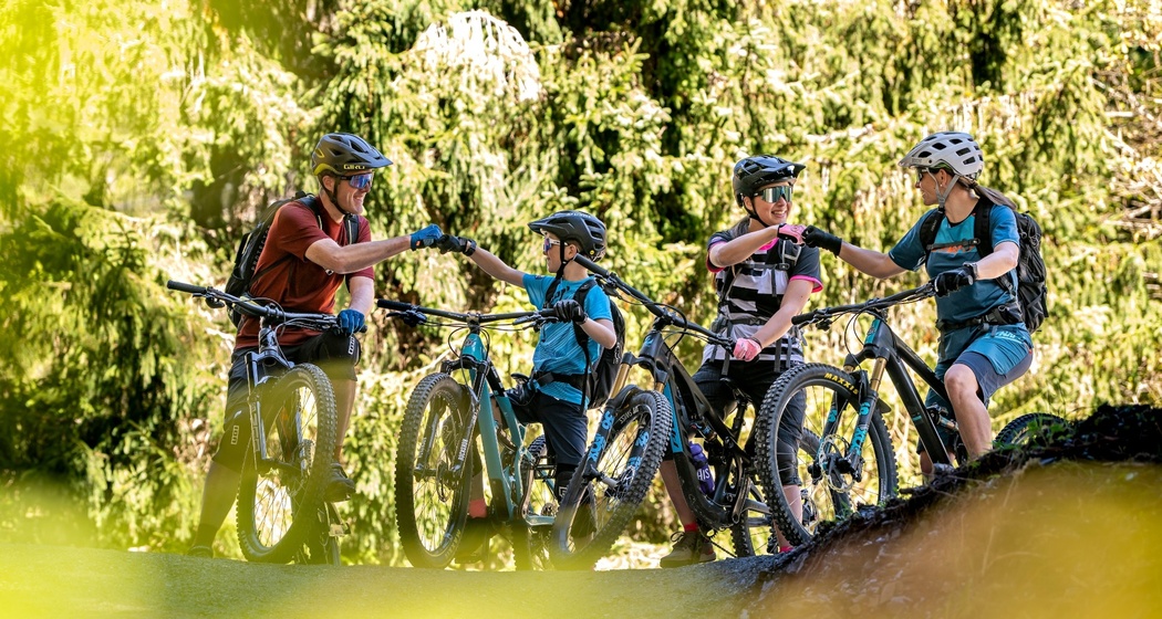 Spass und Action für Familien und Bike-Neulinge auf dem Gronda Trail.
