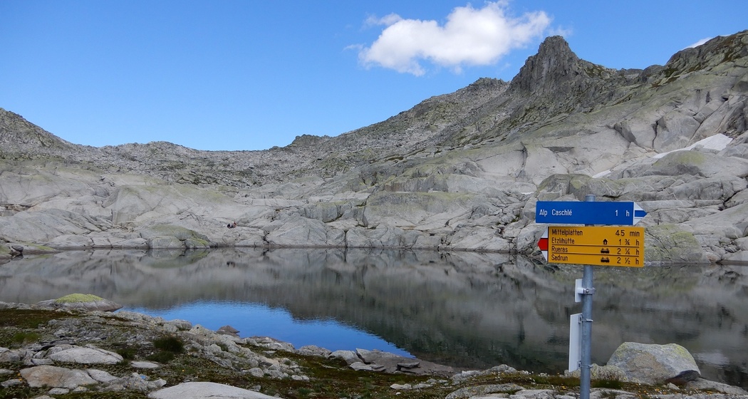 Wegweiser am Hexensee