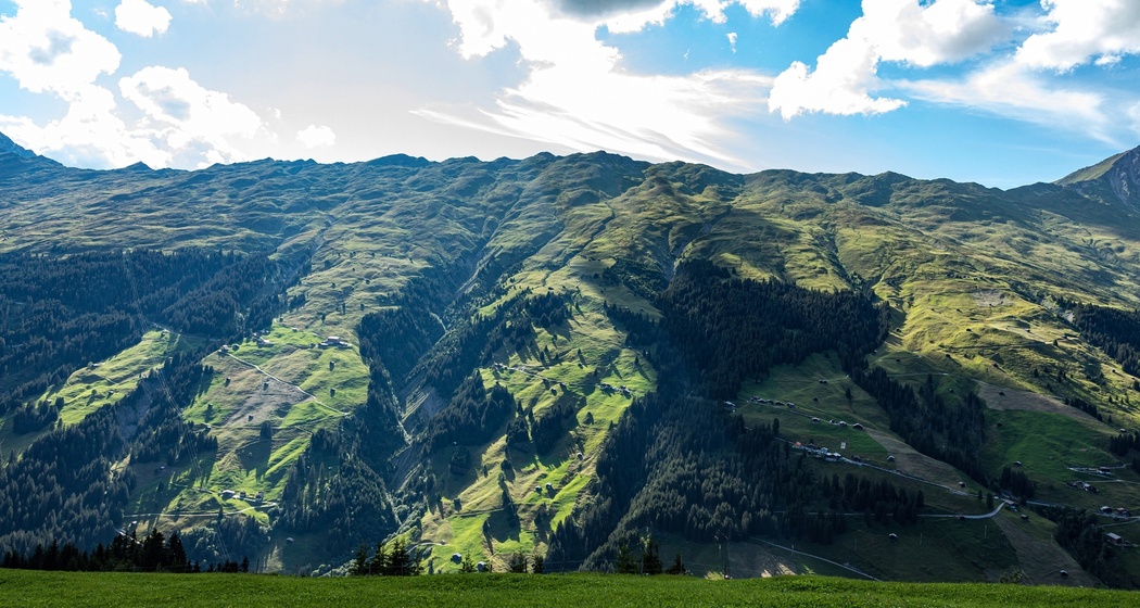 Blick vom Glaspass ins Safiental