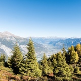 Vista dall'altopiano di Feldis in autunno