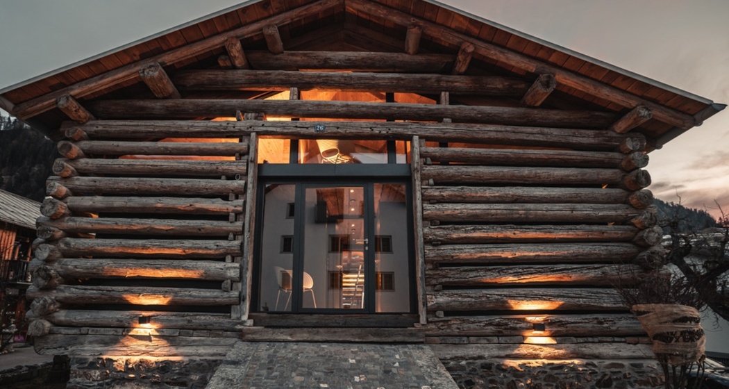 Ferienhaus Bandlistall - Ansicht Abend