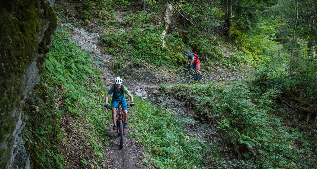 Singletrail im Valeistobel