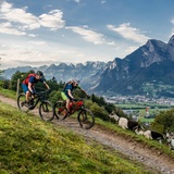 Panoramaaussicht auf der Heidiland Bike 25