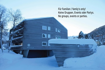 Winter outside photo with text