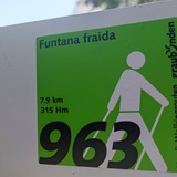 Panneau d'indication parcours Nordic Walking n° 963