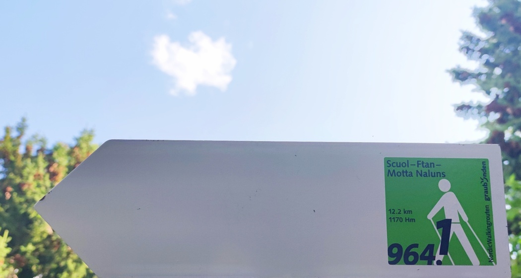 Wegweiser Nordic Walking Route Nr. 964.1