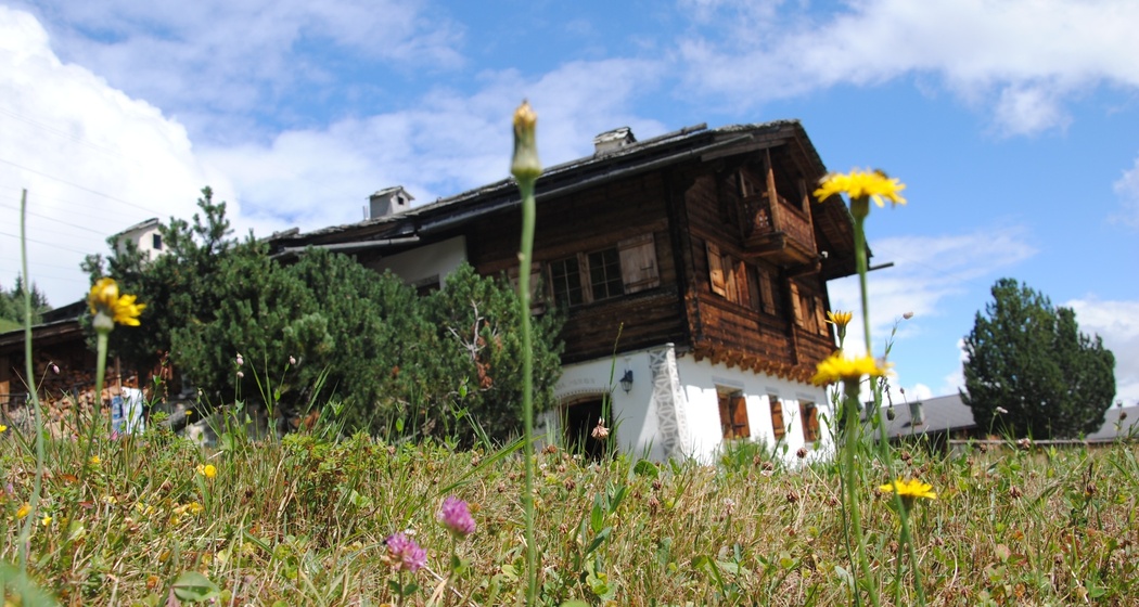 Chalet im Sommer