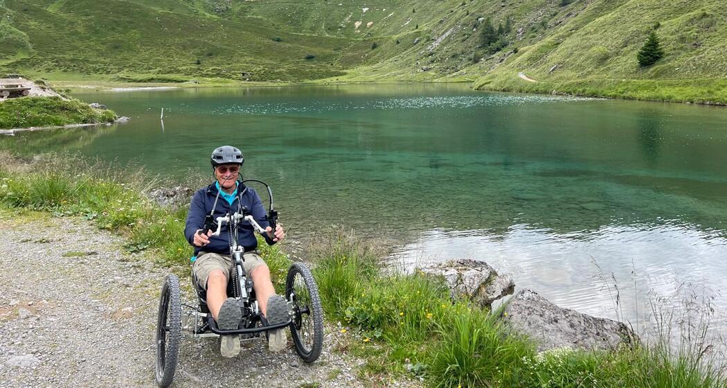 Handbike am Schwelisee