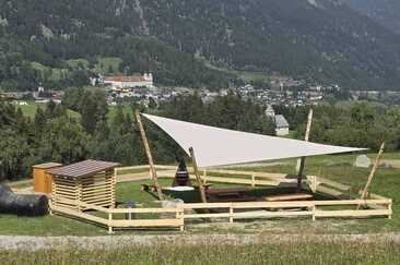 Ragisch Fire Pit with a View of Disentis