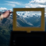 Installation entlang der Senda Segantini
