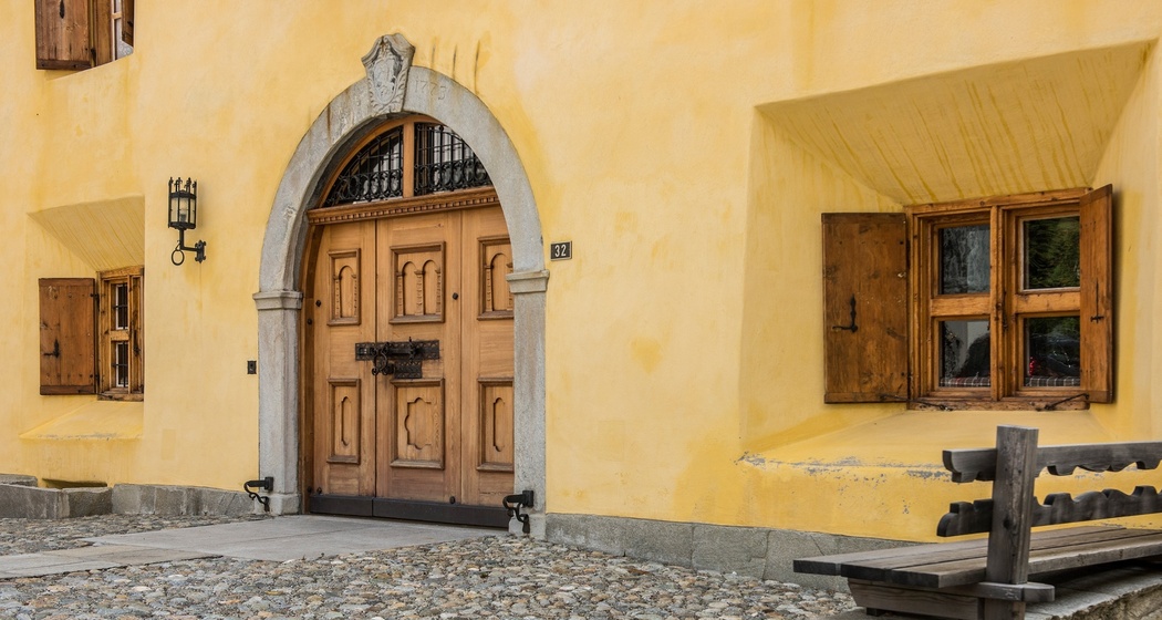 altes Engadinerhaus in Celerina