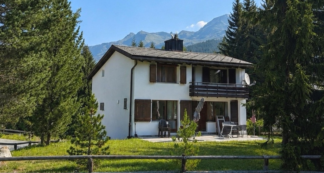 Rückansicht im Sommer