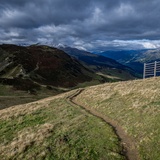 Blick vom Piz Mundaun Richtung Hitzeggen