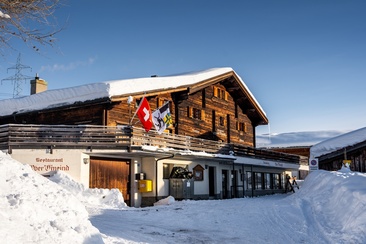 Berghaus Obergmeind in winter