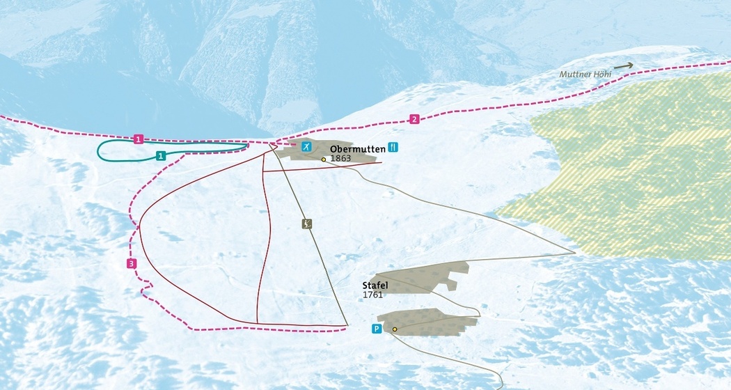 Pistenplan Mutten