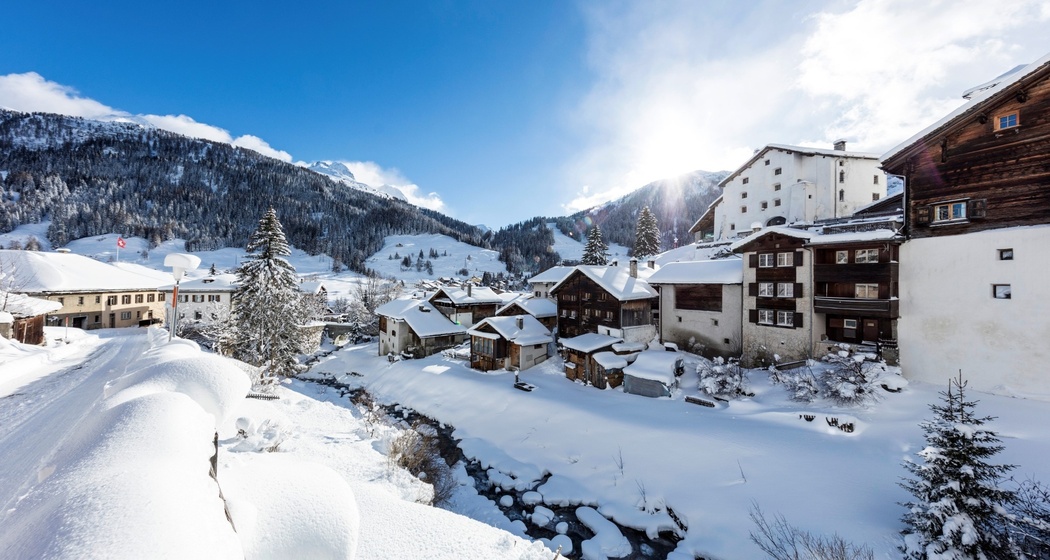 Splügen im Winter