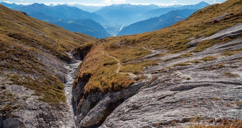 Wanderweg nach Alp Nagens