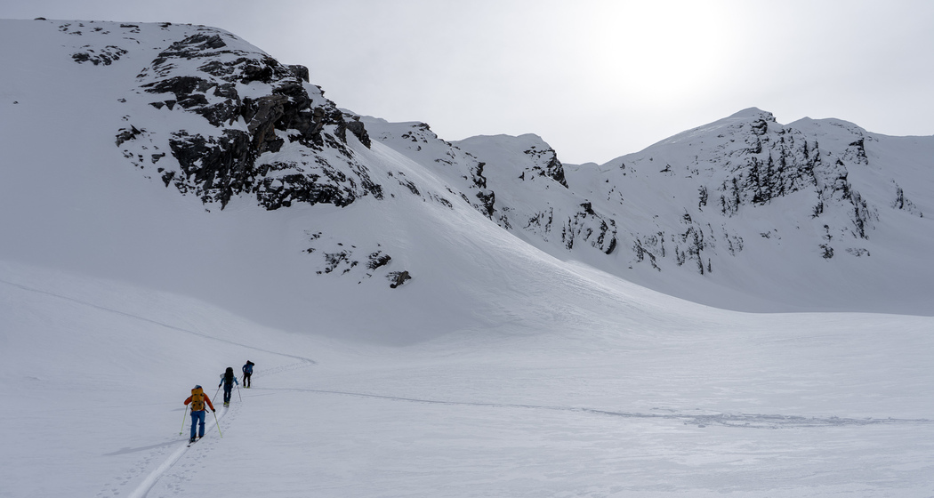 Aufstieg unterhalb Jufer Joch