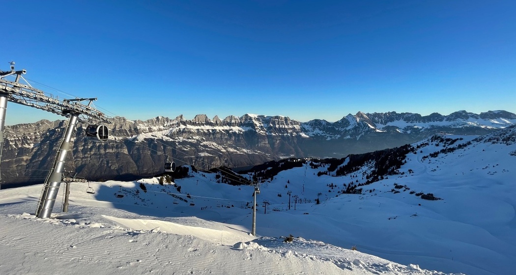Blick vom Maschgenkamm Richtung Churfirsten