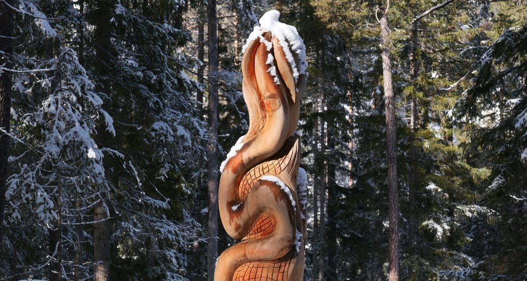 Skulptur auf dem Skulpturenweg