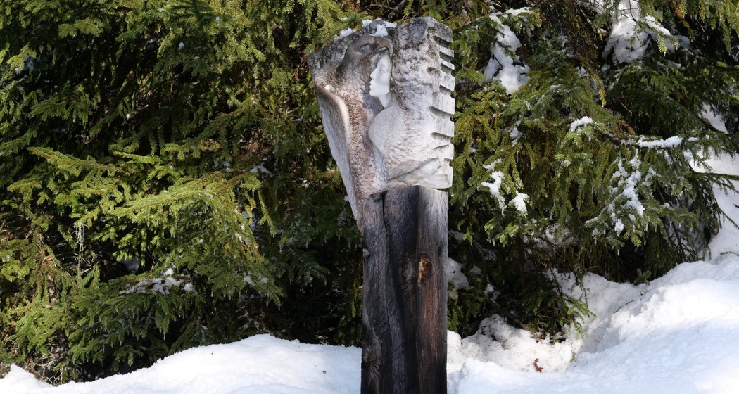Skulptur auf dem Skulpturenweg