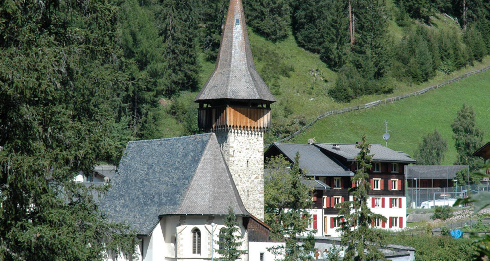Die Kirche von Langwies