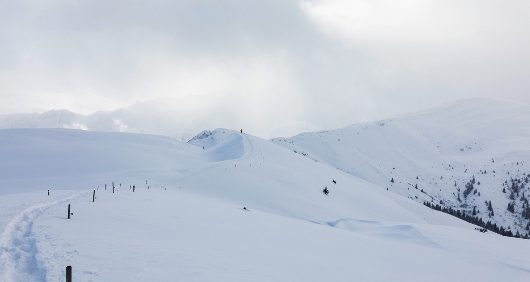 Aufstieg zum Tguma am Heinzenberg