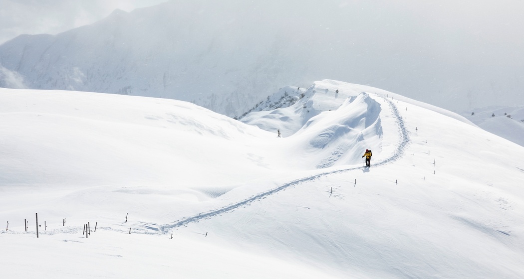 Aufstieg zum Tguma am Heinzenberg