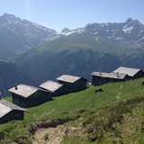 Rifugi Zalön con vista sul Piz Beverin