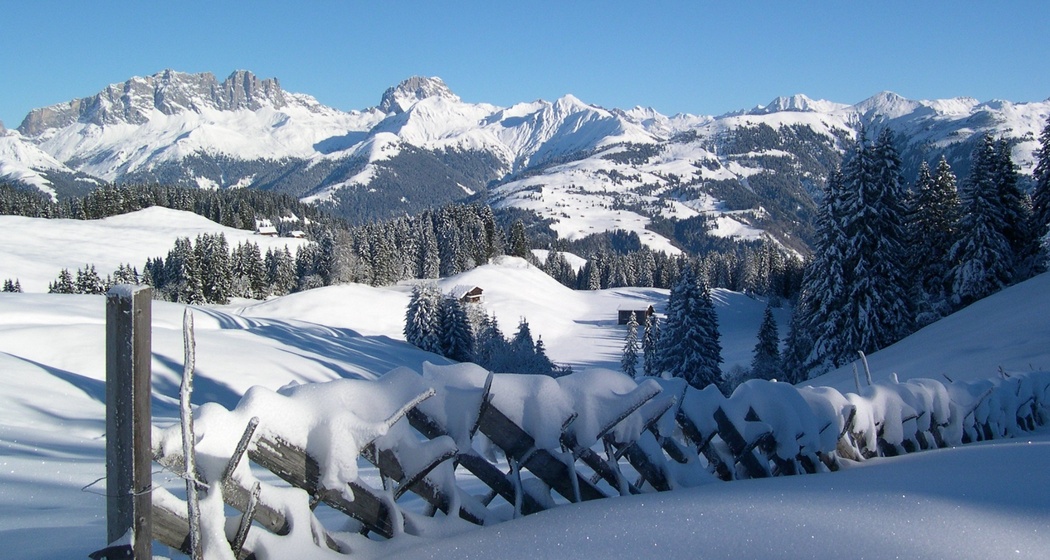 Imposanter Blick in den Rätikon vom Furnerberg aus
