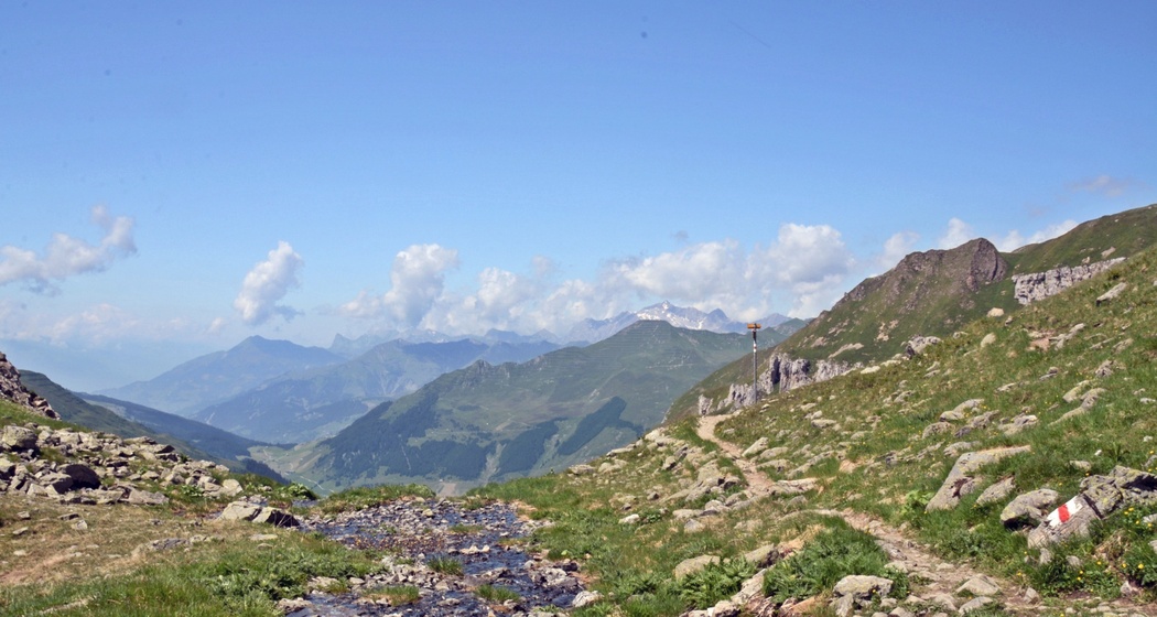 Ausblick vom Gafiersee hinunter ins Tal