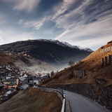 Vue sur le centre du village