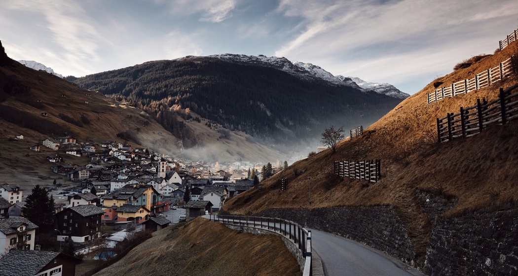 Blick auf den Dorfkern