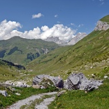 View from the Gafiental valley towards Chüenihorn