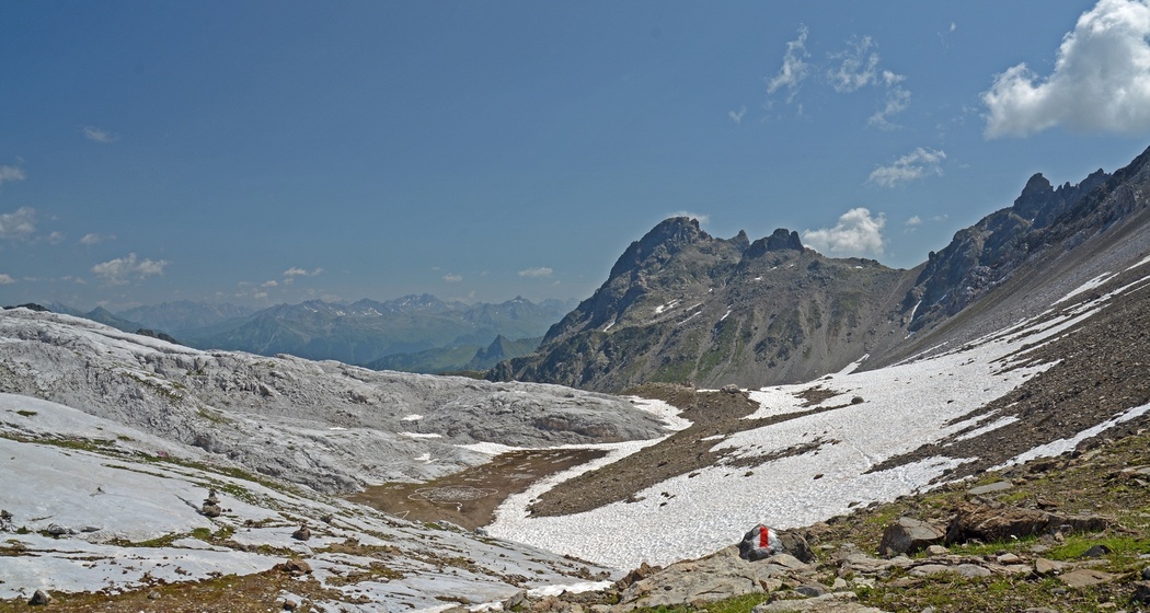 Abstieg vom Rätschenjoch ins Gafiental