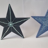 Two stars on a white background.