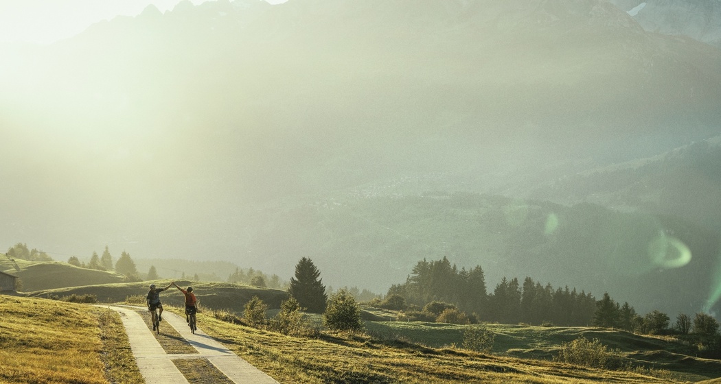 Ankunft vor dem Bündner Rigi