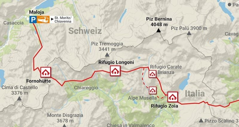 Sentiero Bernina Sud - Vom Val Forno ins Val Poschiavo wandern (oua_70167267_image)