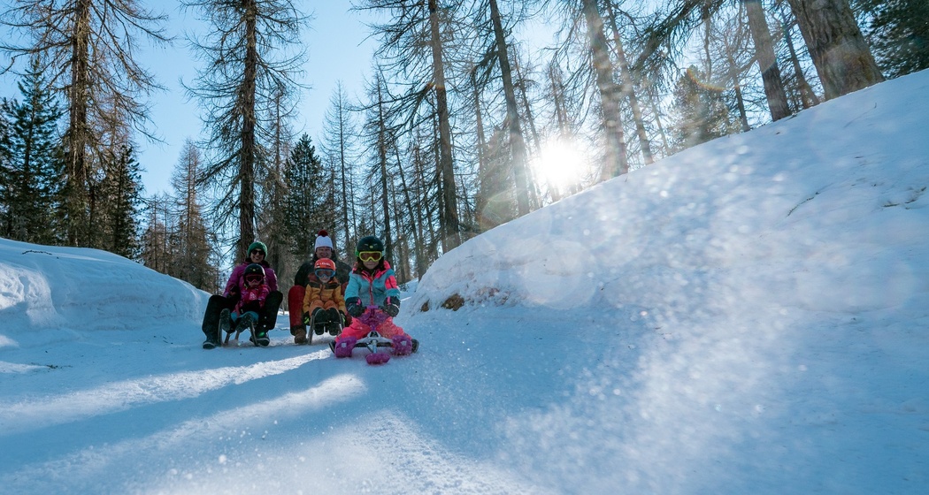 Rasante Abfahrten garantieren Spass für die ganze Familie