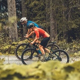 Beaucoup de gravier le long du Rhin