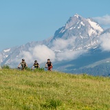 Beautiful views from Obersaxen to the Brigelserhörner.