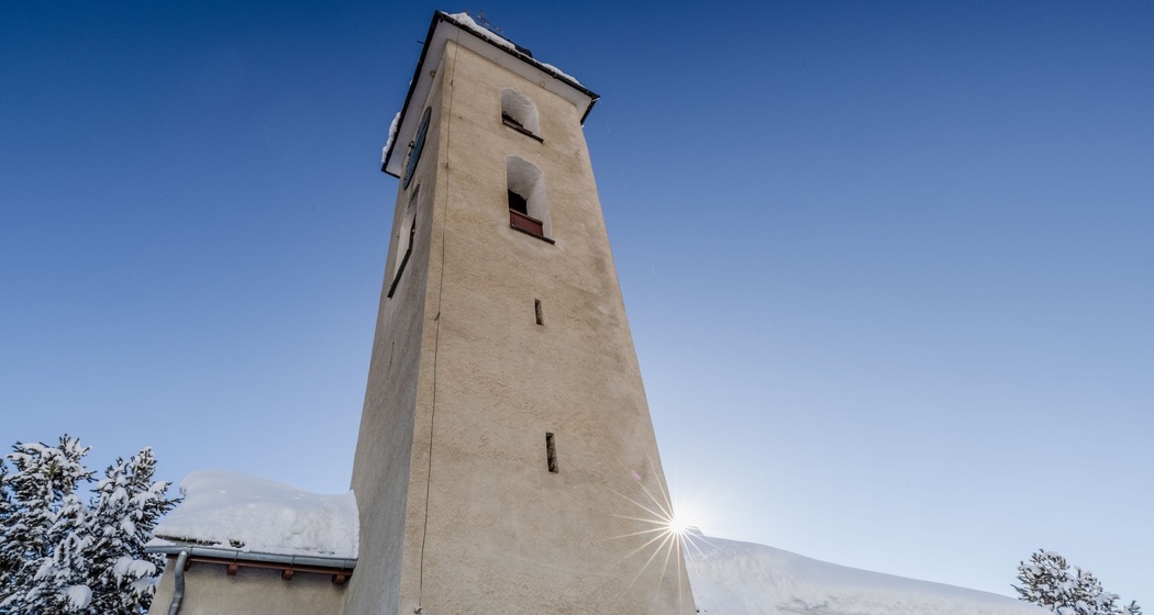 Kirche Nufenen im Winter