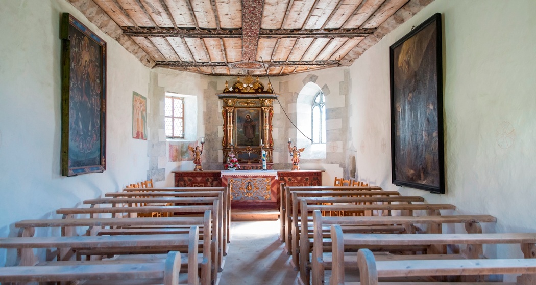Das Foto zeigt die Kapelle St. Jakob von Innen