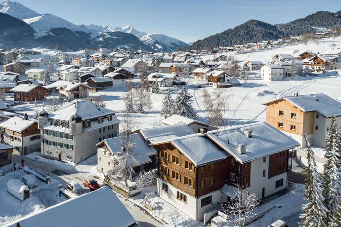 Das Foto zeigt die Casa Mirella im Winter